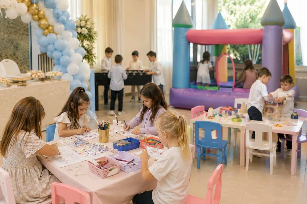 הפעלות לילדים בברית עם רעיונות לפינות יצירה, משחקים, מפעילים, מתנפחים ועמדות צילום שיעסיקו את הילדים ויהפכו את האירוע לנעים ומהנה.