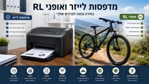 אופניים RL ומדפסות לייזר