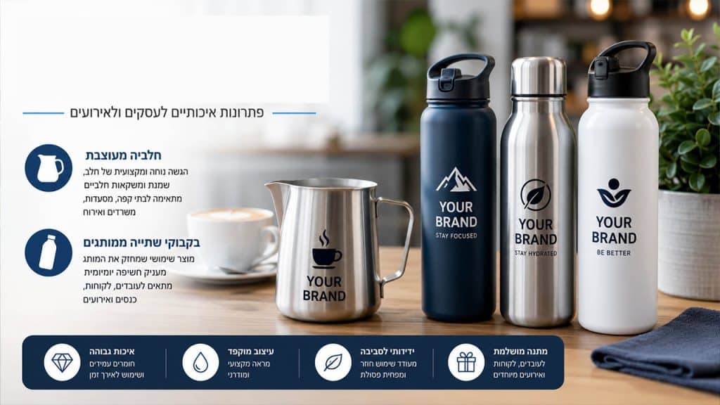 חלביה ובקבוקי שתיה ממותגים