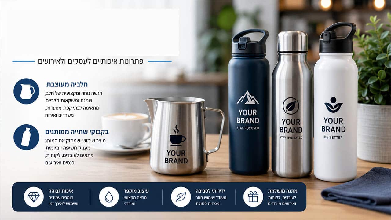 חלביה ובקבוקי שתיה ממותגים